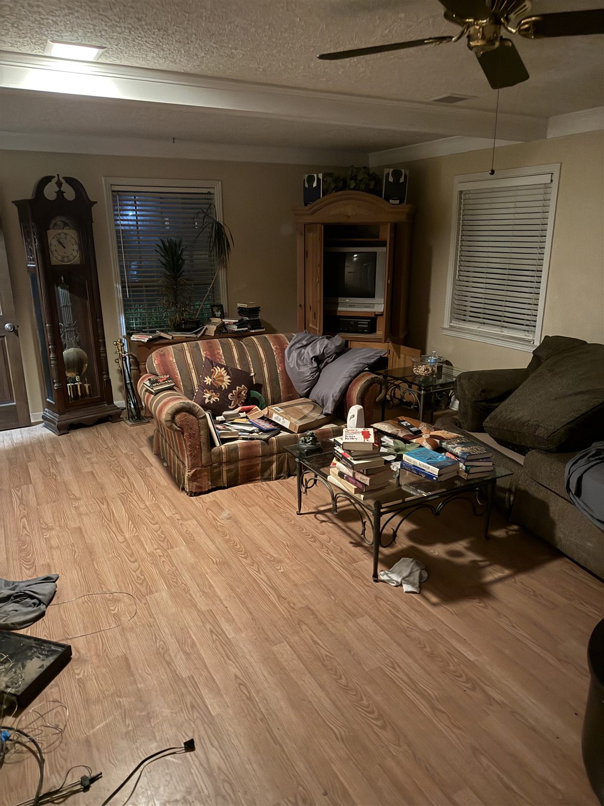 Before: Memphis estate cleanout, living area
