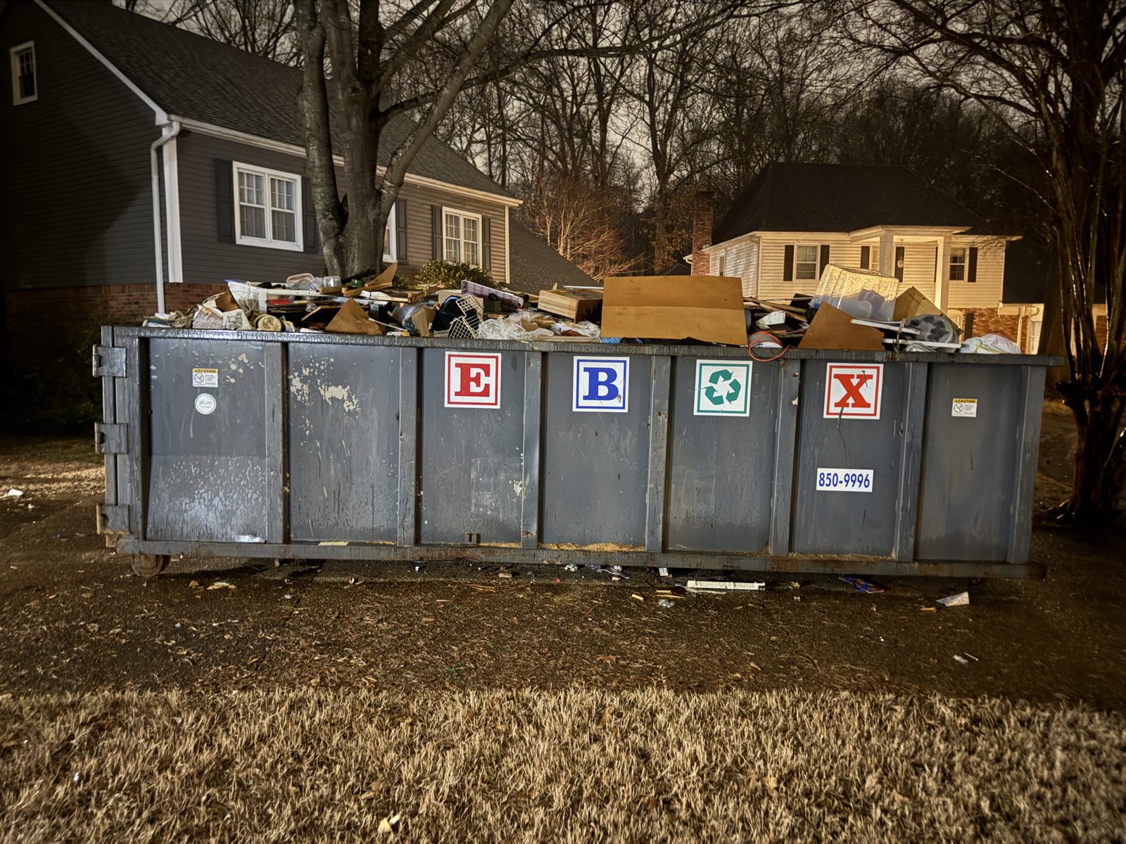 Debris removed: load 1
