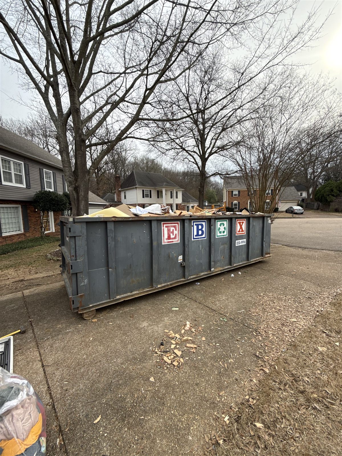 Debris removed: load 3